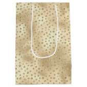 金ゴールドグラジーグリッタードット       ミディアムペーパーバッグ (裏面)