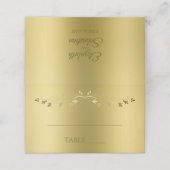 金ゴールドグラデーシエレガントョンの結婚金ゴールド プレイスカード (外部開封)