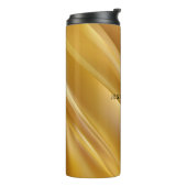 金ゴールドグラデーションの対角線 タンブラー (回転左)