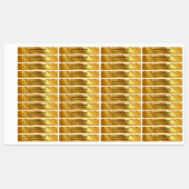 金ゴールドグラデーションの対角線 ラベル (シート)