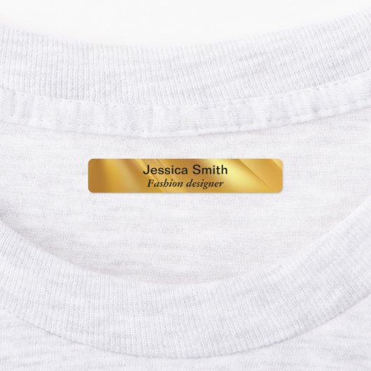 金ゴールドグラデーションの対角線 ラベル (貼付)