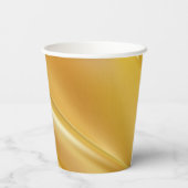 金ゴールドグラデーションの対角線 紙コップ (裏面)