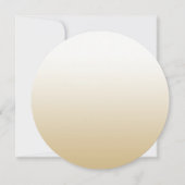 金ゴールドグラデーショングリジーSweet sixteen 招待状 (正面)