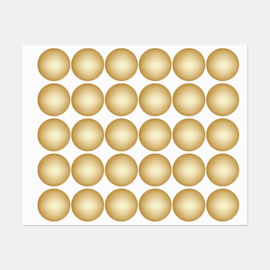 金ゴールドグラデーションドット ラベル (シート)