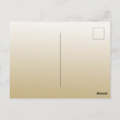 金ゴールドグラデーションハート ポストカード (裏面)