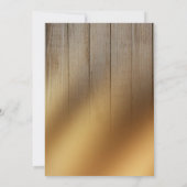 金ゴールドグラデーションバーンウッドブランチ&バブリー 招待状 (裏面)