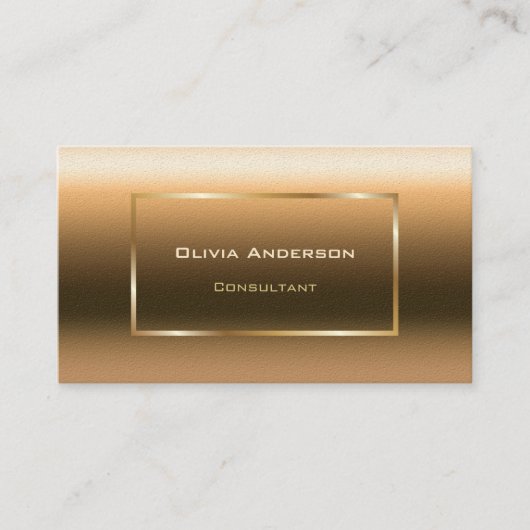 金ゴールドグラデーションプロフェッショナル 名刺 (正面)