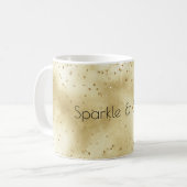 金ゴールドグラデーション水彩紙吹雪きらめき コーヒーマグカップ (正面左)