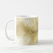 金ゴールドグラデーション水彩紙吹雪きらめき コーヒーマグカップ (左)