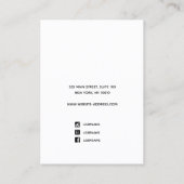 金ゴールドグラデーション追加ロゴイヤリング表示 名刺 (裏面)