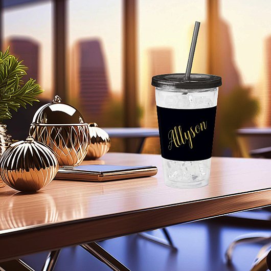 金ゴールドグラパーソナライズされたム アクリルタンブラー