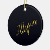 金ゴールドグラパーソナライズされたム セラミックオーナメント (左)