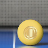 金ゴールドグラマフェイクートレンディーカスタムテンプレートエレガント 卓球ボール (ネット)