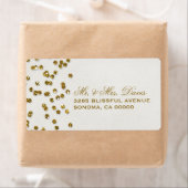 金ゴールドグラマーグリッター紙吹雪ラベル ラベル (インサイチュ)