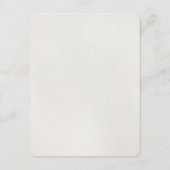 金ゴールドグラマーグリッター結婚紙吹雪の挿入カード エンクロージャーカード (裏面)