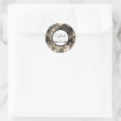 金ゴールドグラマーバラ美しいメイクアップラッシュクリーナー ラウンドシール (バッグ)