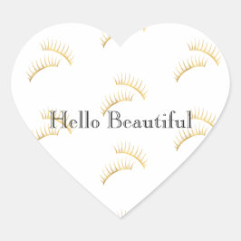 金ゴールドグラムまつげ ハートシール