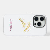 金ゴールドグラムまつげ iPhoneケース (裏面横)