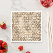 金ゴールドグラムキリンプリント スタンダードランチョンナプキン (インサイチュ)