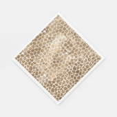 金ゴールドグラムキリンプリント スタンダードランチョンナプキン (角)
