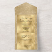 金ゴールドグラムギリズスパークル オールインワン招待状 (内側)