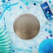 金ゴールドグラムギルドブラシエレガモダンンス ペーパープレート (パーティー)