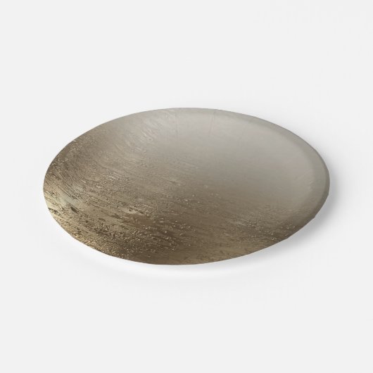 金ゴールドグラムギルドブラシエレガモダンンス ペーパープレート (アングル)