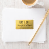 金ゴールドグラムクラス2016卒業住所 シール (インサイチュ)