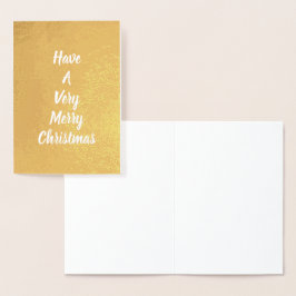 金ゴールドグラムクリスマスカーパーソナライズされたド 箔カード