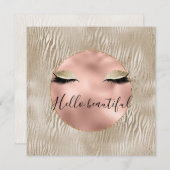 金ゴールドグラムグリジーまつ毛ゼブラプリント (正面/裏面)