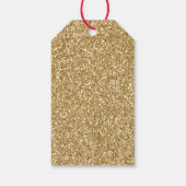 金ゴールドグラムグリジースパークルグリッター ギフトタグ (裏面)