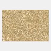 金ゴールドグラムグリジースパークルグリッター ラッピングペーパーシート (正面2)
