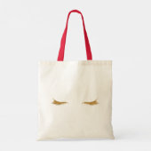 金ゴールドグラムグリッターまつげ トートバッグ (裏面)