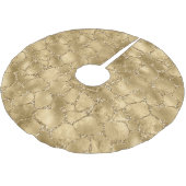 金ゴールドグラムグリッターキリンプリント ブラッシュドポリエステルツリースカート (アングル)