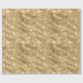 金ゴールドグラムグリッターキリンプリント ラッピングペーパー (フラット)