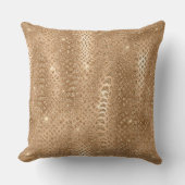 金ゴールドグラムグリッタースネークスキン クッション (正面)