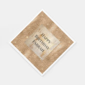 金ゴールドグラムグリッタースネークスキン スタンダードランチョンナプキン (角)