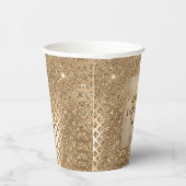 金ゴールドグラムグリッタースネークスキン 紙コップ (右)