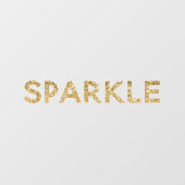 金ゴールドグラムグリッタースパークル ウィンドウサイン (シート)