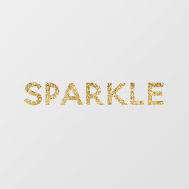 金ゴールドグラムグリッタースパークル ウィンドウサイン