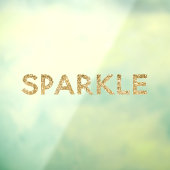 金ゴールドグラムグリッタースパークル ウィンドウサイン (シート3)