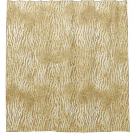 金ゴールドグラムグリッターゼブラプリント       シャワーカーテン