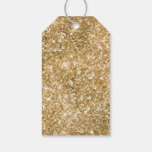 金ゴールドグラムグリッターダイヤモンドシャンデリア ギフトタグ (裏面)