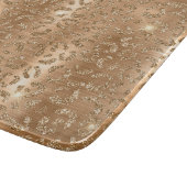 金ゴールドグラムグリッターヒョウ印刷 カッティングボード (角)