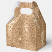 金ゴールドグラムグリッターヒョウ印刷 フェイバーボックス (正面)