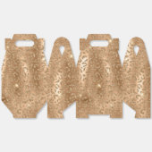 金ゴールドグラムグリッターヒョウ印刷 フェイバーボックス (見開き)