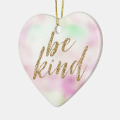 金ゴールドグラムグリッタービーフレンドリーミントピンク絞り染め セラミックオーナメント (左)