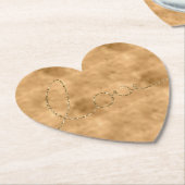 金ゴールドグラムグリッターラブ ペーパーコースター (アングル)