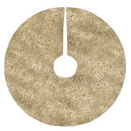 金ゴールドグラムグリッターレオパードプリント     ブラッシュドポリエステルツリースカート