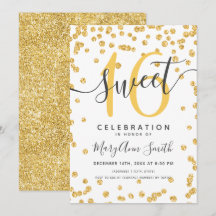 金ゴールドグラムグリッター紙吹雪16誕生日